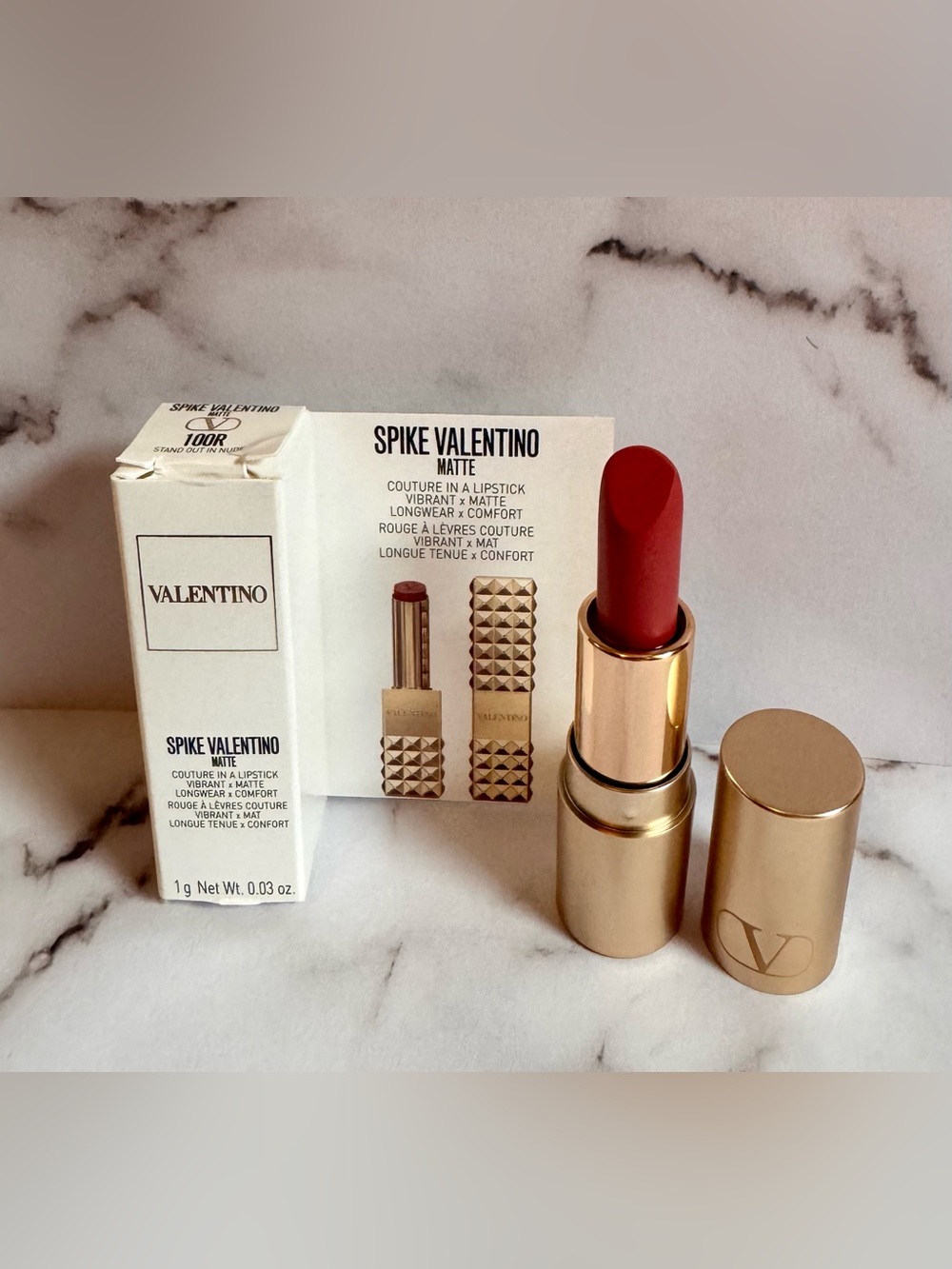 Valentino Spike Matte Lipstick Brand New